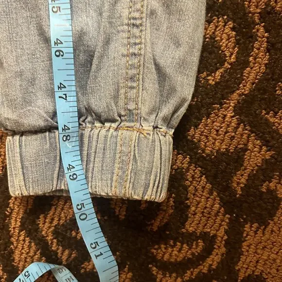 NoBo No Boundaries Womens Denim Mechanic Jumpsuit Sz XS Retro Romper Classic - Picture 8 of 9